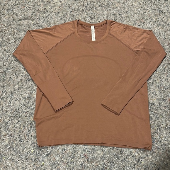 Lululemon Swiftly Tech women Sz 16 Long Sleeve Shirt with Thumb holes - Picture 1 of 8
